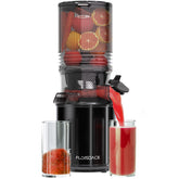 Floisdace exprimidor prensado frio, entrada de alimentación grande de 6,5 pulgadas para fruta entera.