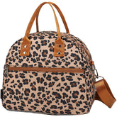 FlowFly bolsa almuerzo Leopard con correa, transporte cómodo para trabajo