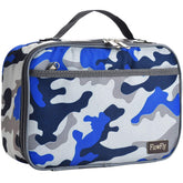 FlowFly bolsa-almuerzo infantil azul camuflaje mantiene la comida fresca
