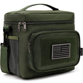 FlowFly bolsa de almuerzo táctica ergonómica para transporte cómodo.