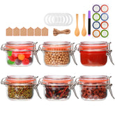 Frascos Flrolove de vidrio 5 oz con tapa hermética para conservar especias.