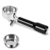 Fogkay portafiltro 54mm en acero inoxidable, ajuste estable para espresso.