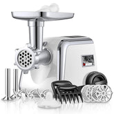 FOHERE picadora de carne 3000W, 5 en 1, moler rápido y de forma estable