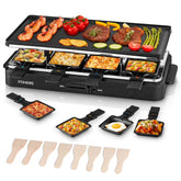FOHERE Raclette base inoxidable para cocción estable y larga duración