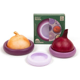 Food Huggers Onion Hugger Conjunto 3 mantiene cebollas frescas.