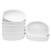 Foraineam ramequines ovalados de 6 oz, juego de 8, porciones individuales ideales.