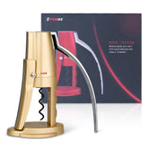 Forge abridor vino palanca vertical: abre botellas en segundos con diseño ergonómico.