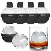 FOSOE, esfera de hielo de 2,5 pulgadas para whisky, mantiene bebidas frías por más tiempo