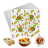Frcctre papel deli encerado 12x12 con motivos mexicanos, ideal para envolver alimentos sin grasa