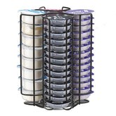 Frcctre soporte cápsulas café, rotación 360° para acceso rápido.