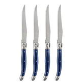 Cuchillos filete Laguiole de French Home con filo serrado para cortes suaves.