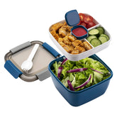 Freshmage: contenedor de ensalada para llevar con tres compartimentos para variación de comidas