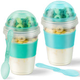 Freshmage tazas parfait yogur con tapa para llevar
