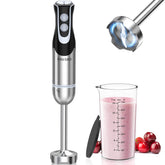 FRESKO batidora inmersiva 500W con jarra 700ml, ideal para batidos y purés.