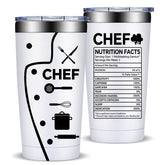 Vaso térmico Fufandi 20 oz, regalo ideal para cocineros que aman cocinar y compartir