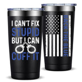 Taza térmica Fufandi 20oz para policía, regalo ideal para diploma.