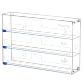 FUKANG Organizador 3 en 1 para film, aluminio y papel, ahorro de espacio.