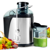 Fullstar extractor de jugos boca ancha 3 pulgadas facilita añadir trozos grandes.