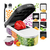 Fullstar mandolina: corte de verduras rápido y uniforme.