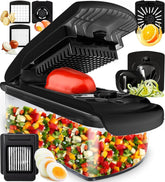 Fullstar Pro Chopper con contenedor de 5 tazas para preparación rápida.