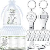 Fulmoon abrebotellas multifunción de acero inoxidable, acabado plateado, ideal para bodas.