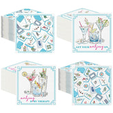Fulmoon servilletas mahjong para cócteles, absorbentes y desechables.