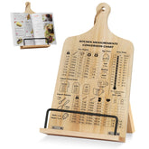 Funistree sostén libro de cocina con tablas de conversión para lectura cómoda