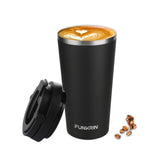 Funkrin taza café con recubrimiento cerámico interior que mantiene sabor puro.