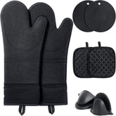 Guantes de horno Funnydin 14-5 pulgadas: protección amplia para manos y antebrazos.