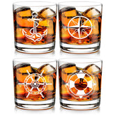 Vaso Futtumy con ancla, ideal para veladas en el barco.
