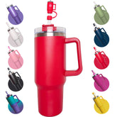 FVOTNW vaso térmico 40oz con asidero, agarre cómodo para viaje.