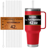 FXTBE pajillas para Yeti 42oz, reutilizables y duraderas para sorbos cómodos.