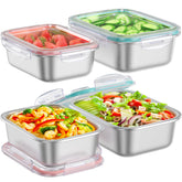 Fyrnova contenedor almuerzo 41oz acero inoxidable con cierre hermético para comida fresca