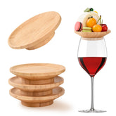 FZMEHL tapa charcutería para vaso de vino, protección elegante para tu copa.