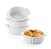 Ramequines Gacoree 12 oz con asa, perfecto para servir sopa caliente en la mesa