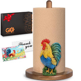GAJ porta-papel toalla gallo 3D decorativo para cocina rústica.