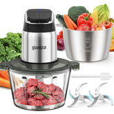 Ganiza procesador de alimentos con diseño de botones patentado para uso cómodo y estable.
