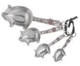 Cucharas medidoras Ganz con diseno cerdo en cuchara para hornear con estilo