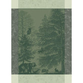 Toalla Garnier-Thiebaut Animales del Bosque con diseño forestal para secar platos.
