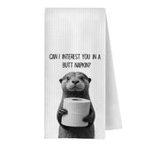 GCFET nutria divertida, toalla de manos suave y absorbente para uso diario.