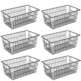 GEDLIRE cestas de metal para organización de despensa, acceso rápido