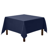 Gee Di Moda mantel cuadrado azul marino, vista frontal, ideal para cenas elegantes.
