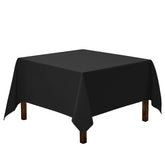 Mantel Gee Di Moda cuadrado 70x70 negro, ideal para banquetes y cenas.