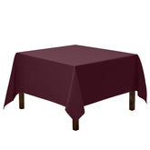 Mantel cuadrado Gee Di Moda 85x85 burdeos para mesas grandes.