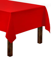 Gee Di Moda mantel rectangular 60x126 rojo en mesa, ideal para cenas elegantes y fáciles de limpiar