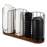 Geelin dispensador de tazas ajustable facilita el acceso rápido a tazas para café.