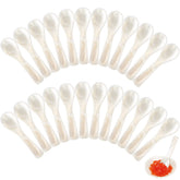 Geiserailie cucharas de madreperla para caviar, realzan el sabor sin alterar la textura.