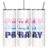 Geiserailie Pray on It, vaso 20oz azul, ideal para uso diario.