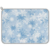 Generic alfombrilla secado platos con copos de nieve; ideal para secar vajilla y mantener la encimera seca.