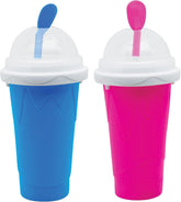 Genérico Copa congeladora azul y rosa, enfriamiento rápido para bebidas.